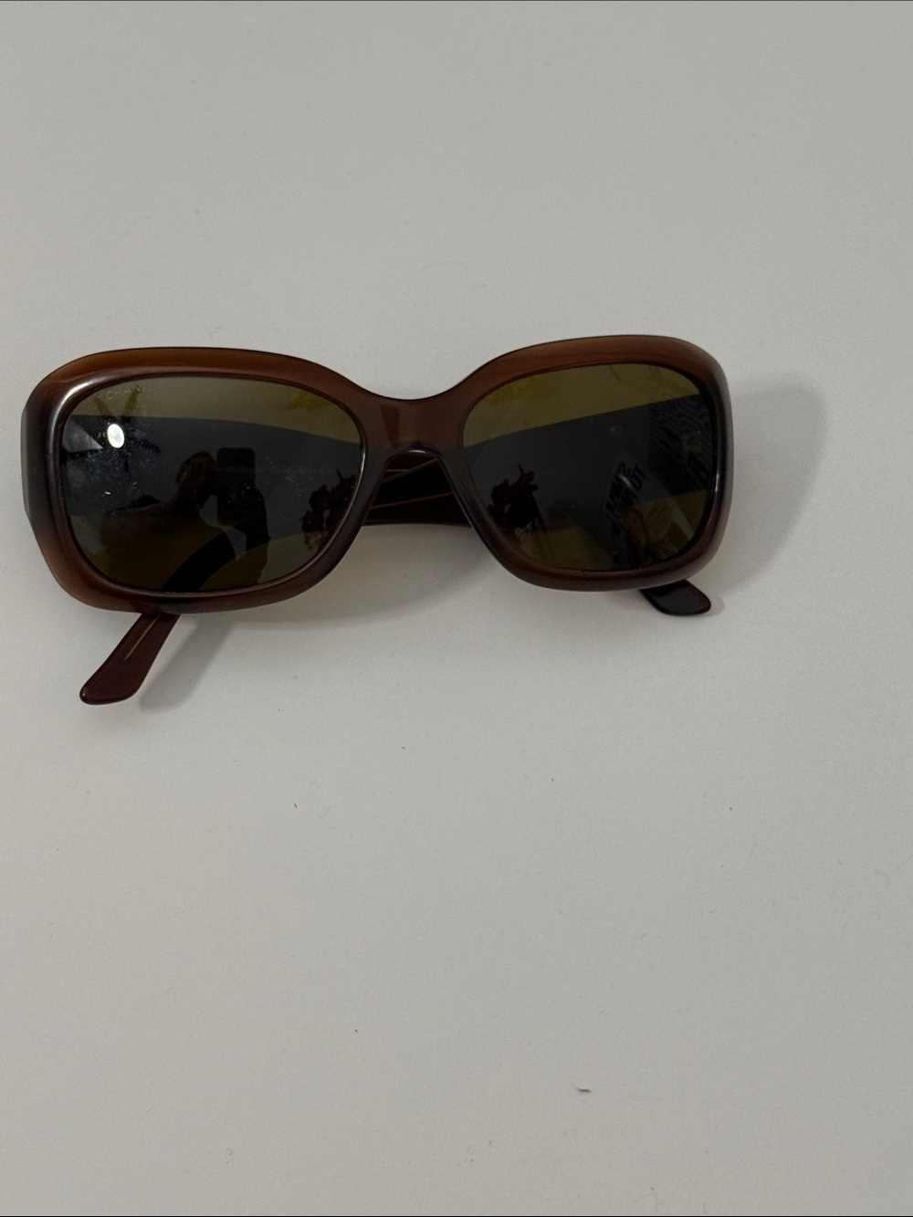 Vintage Chanel 5102 Studded CC Logo Tortoise Butterfly Sunglasses Italy Y2K